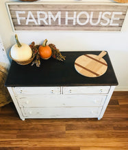 Load image into Gallery viewer, Pretty Vintage Solid Wood Dresser or Buffet Table