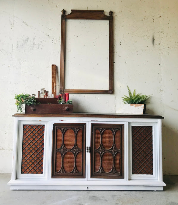 Retro Converted Vintage Stereo TV Stand