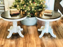 Load image into Gallery viewer, Adorable Farmhouse Mini Pedestal End Tables