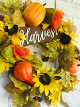 Load image into Gallery viewer, Pretty Handmade Fall Wreath