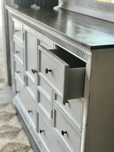 Load image into Gallery viewer, Stunning Large Farmhouse Dresser or Buffet w/ Mirror
