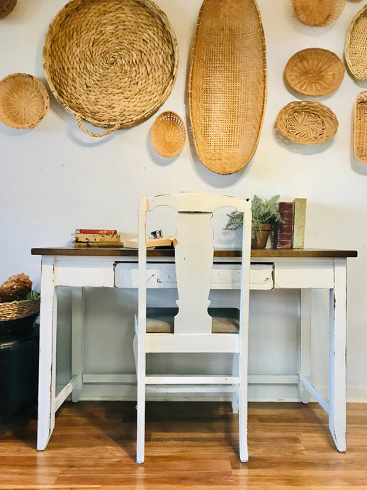 Adorable Farmhouse Desk & Chair