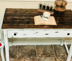 Adorable Farmhouse Desk & Chair (Red Buffalo Check)