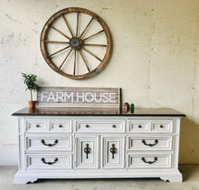 Load image into Gallery viewer, Stunning Large Vintage Farmhouse Buffet