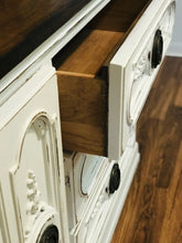 Load image into Gallery viewer, Gorgeous Ornate Long Wood Dresser or Buffet/TV Stand