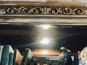 Beautiful Large Wood Curio Cabinet