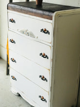 Load image into Gallery viewer, Pretty Vintage Waterfall Chest of Drawers