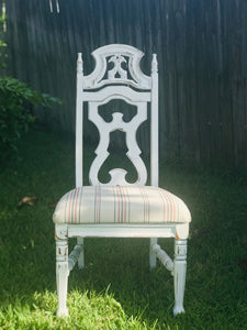 Extra Large Vintage Farmhouse Dining Table & Chairs