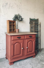 Load image into Gallery viewer, Beautiful Primitive Look Credenza, Small Buffet, or Coffee Bar