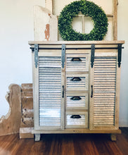 Load image into Gallery viewer, Perfect Rustic Galvanized Barn Door Cabinet