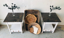 Load image into Gallery viewer, Pretty Farmhouse End Table Set