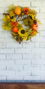 Pretty Handmade Fall Wreath