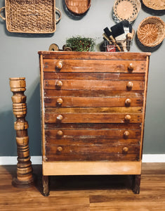 Amazing Old Handmade Wood Chest