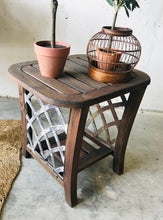 Load image into Gallery viewer, Rustic Modern Wood &amp; Metal Patio Set (3pc)
