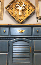 Load image into Gallery viewer, Perfect Blue Chunky Long Dresser, Buffet, or TV Stand