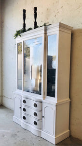 Beautiful Vintage Farmhouse China Cabinet