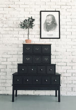 Load image into Gallery viewer, Available @Twin Rivers Awesome Black Apothecary Cabinet