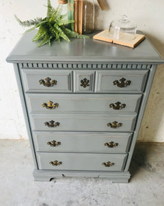 Charming Vintage Tall Chest of Drawers