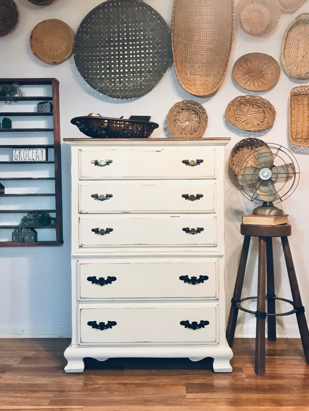 Farmhouse Tall Boy Chest of Drawers