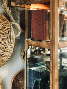 Beautiful Large Wood Curio Cabinet