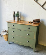 Load image into Gallery viewer, Pretty Antique Chest of Drawers or Coffee Bar