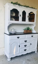 Load image into Gallery viewer, Stunning Vintage Farmhouse Hutch Cabinet