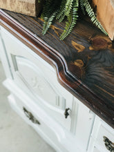 Load image into Gallery viewer, Pretty Rustic Farmhouse Buffet or TV Stand