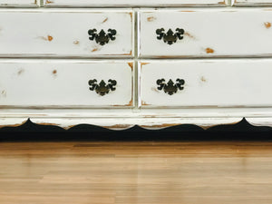 Solid wood Farmhouse Long Dresser with 11 Drawers