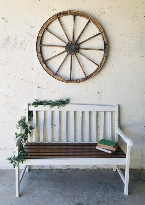 Perfect Farmhouse Entryway or Porch Bench