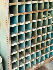 Amazing Vintage Industrial Parts Cubby Tower