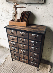 Farmhouse Apothecary Drawer Chest