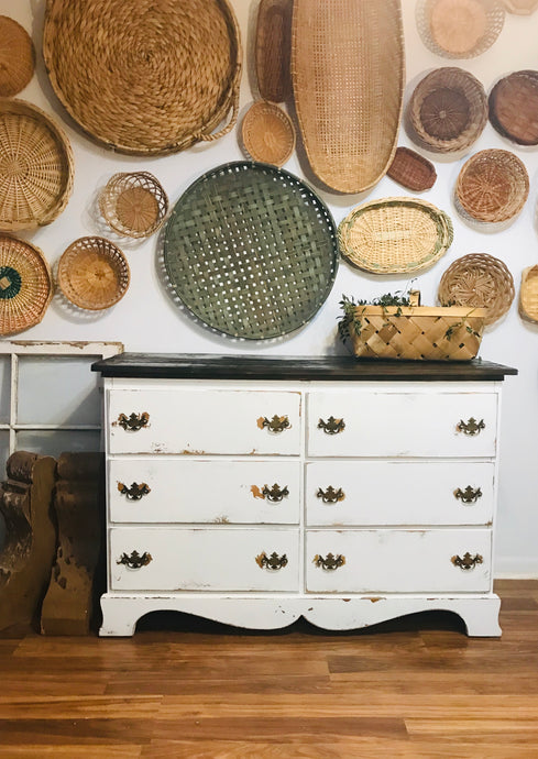 Vintage Farmhouse Buffet or Dresser