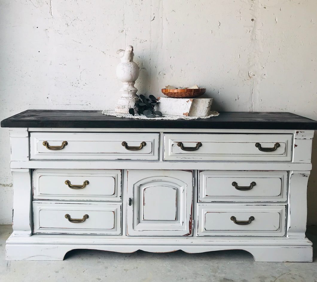 Rustic Chunky Vintage Large Buffet