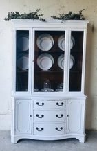 Load image into Gallery viewer, Pristine Vintage Farmhouse China Cabinet