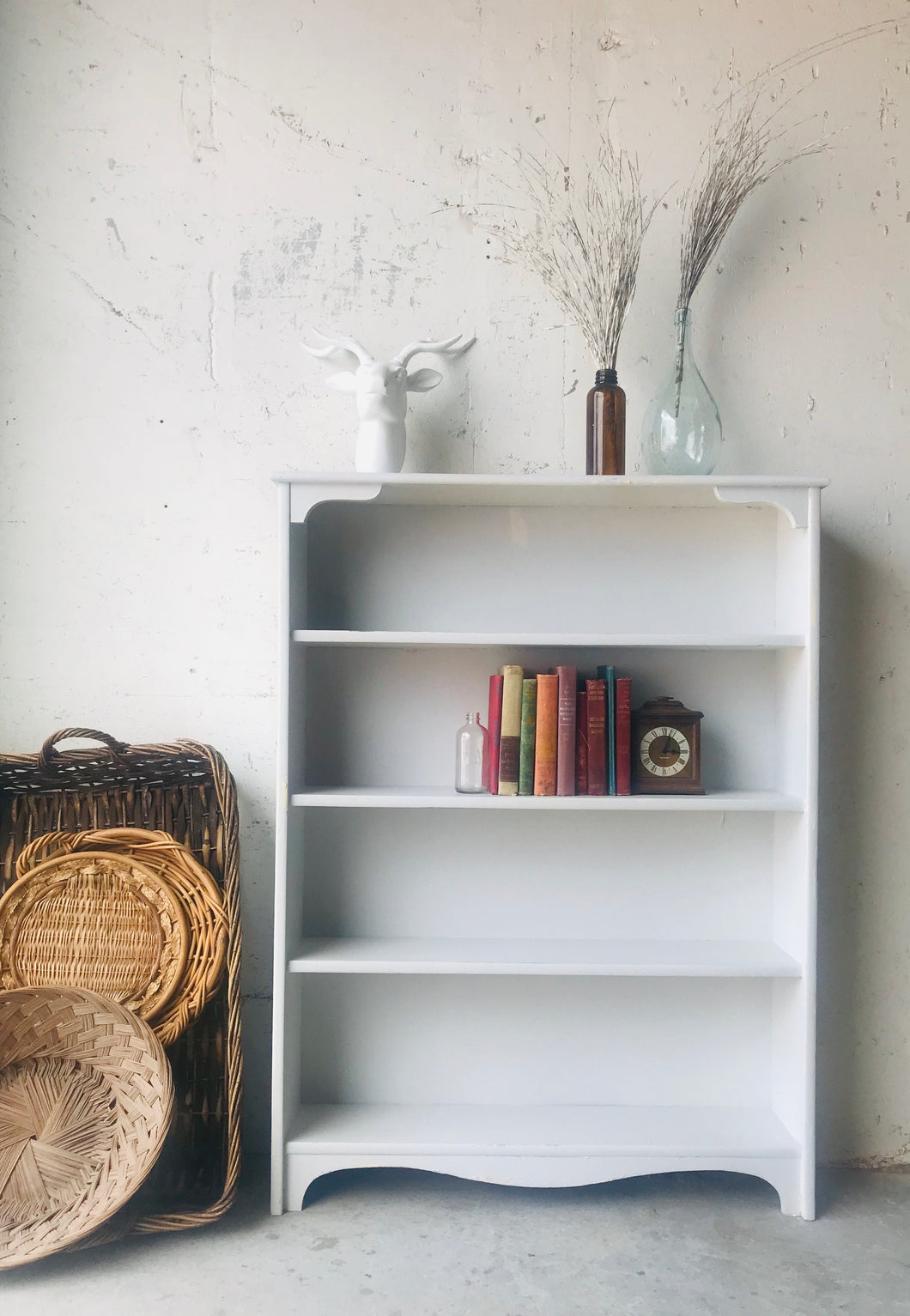 Cute Narrow Farmhouse Bookshelf