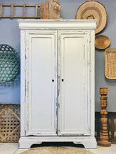 Load image into Gallery viewer, Rustic &amp; Shabby Large Clothes Armoire