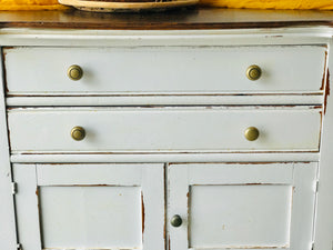 Charming Antique Rolling Cabinet