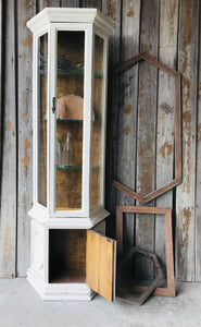 Vintage Narrow Curio Cabinet