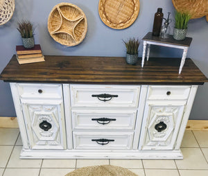 Stunning Ornate Farmhouse Buffet