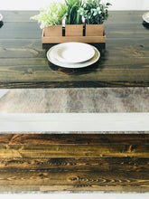 Load image into Gallery viewer, Gorgeous Farmhouse Table &amp; Two Benches