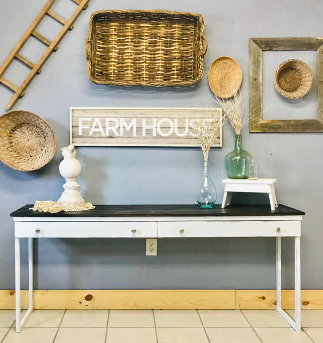 Beautiful Extra Long Farmhouse Desk