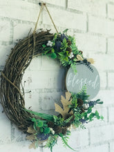 Load image into Gallery viewer, Farmhouse Handmade Fall Wreath