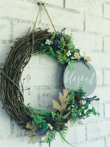 Farmhouse Handmade Fall Wreath