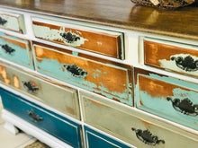 Load image into Gallery viewer, Chippy Coastal Blues Long Dresser