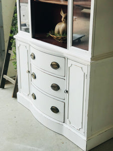 Beautiful Antique Farmhouse Open China Cabinet