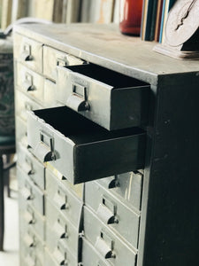 Cool Vintage Industrial Cubby Drawers