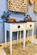 Load image into Gallery viewer, Charming Mismatched Farmhouse Nightstand Set (2)