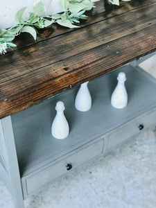 Beautiful Farmhouse Entryway Table or Coffee Bar