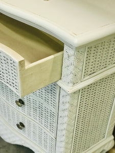 Pretty Bombay Wicker Chest of Drawers