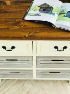 Adorable Farmhouse Bin Cabinet